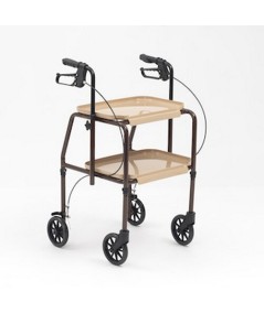 Carrito para servir comida con frenos