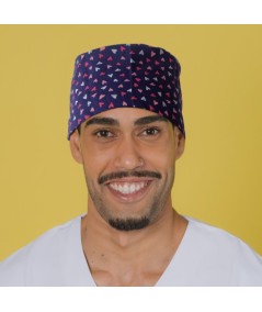 Gorro casquete Corazones Marino