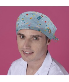 Gorro casquete - sanitarios aguamarina