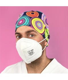 Gorro Pelo Corto con botones - Psicodelia