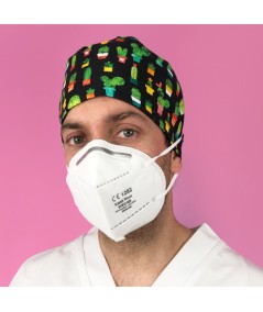 Gorro Pelo Corto con botones - Cactus