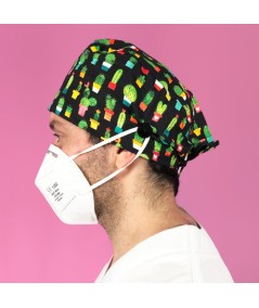 Gorro Pelo Corto con botones - Cactus