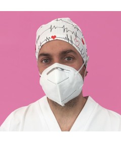 Gorro Pelo Corto con botones - Flutter blanco