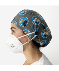 Gorro Pelo Largo con botones - Leia Luke