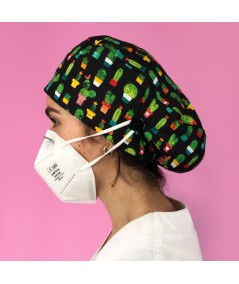 Gorro Pelo Largo con botones - Cactus