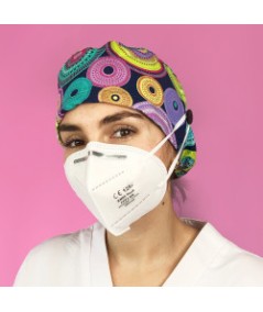 Gorro Pelo Largo con botones - Psicodelia