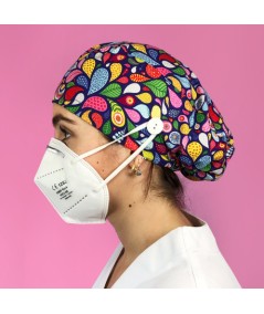 Gorro Pelo Largo con botones - Paisley