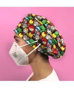 Gorro Pelo Largo con botones - Personajes superhéroes