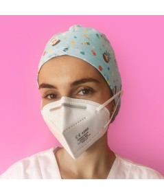Gorro Pelo Largo con botones - Sanitarios aguamarina