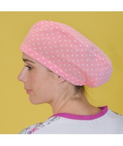 Gorro pelo largo - Lunares Rosa