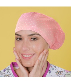Gorro pelo largo - Lunares Rosa