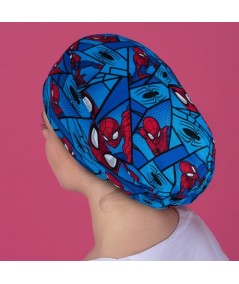 Gorro pelo largo - Spiderman Azul