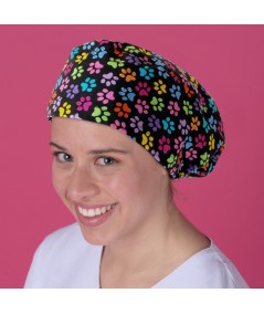 Gorro Pelo Largo - Huellas Negro