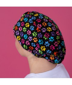 Gorro Pelo Largo - Huellas Negro
