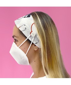 Diadema con botón estampado - Constantes