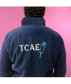 Chaqueta polar bordado hombre