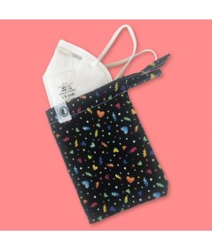 Bolsa Porta Mascarillas - Corazones y rayos
