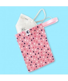 Bolsa Porta Todo - Corazones fresa