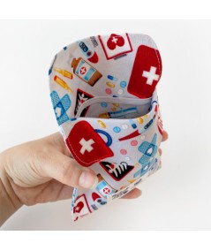 Salva bolsillos estampado - instrumental gris