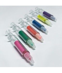 Rotuladores fluorescentes gruesos - Jeringuilla