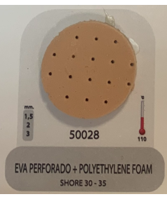 Eva perforado + Polythylene Foam Piel - Shore 30-35