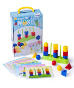 Juego de estimulación cognitiva - Ábaco de formas Maxi