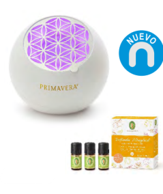Set difusor flower + aceites esenciales naranja - limón - pomelo