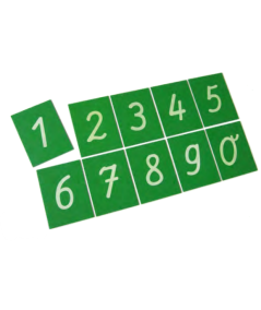 Tarjetas táctiles números