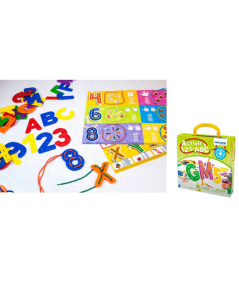 Juego de estimulación cognitiva - Letras y números para coser