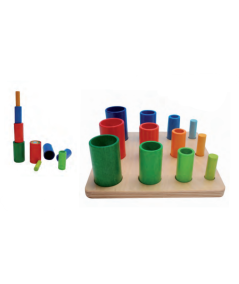 Encajes cilindros colores y tamaños