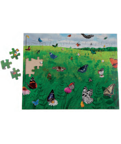 Puzle jardín de mariposas
