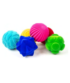 Pelotas Rubbabu táctil - Set de 6