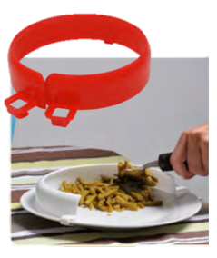 Reborde curvado para plato